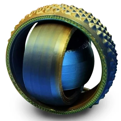 New 3D Printed Rotating Ball Toy O-Shaped Universal Fingertip Gyroscope Gravity Rotation Anxiety Relief Decompression Toy - Image 4