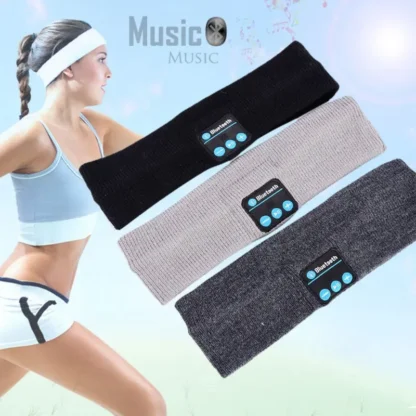 Man & Women Sleeping Headphone Bluetooth-Compatible Wireless Music Sport Headbands Soft Eye Mask Headset with Mic Yoga Hair Bands - Image 10