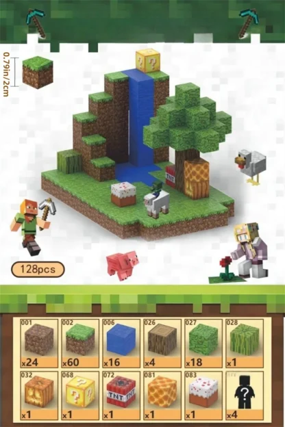 Creative Magnetic Building Block Bricks My Famous Scene World Architectural Set DIY Model - Image 13
