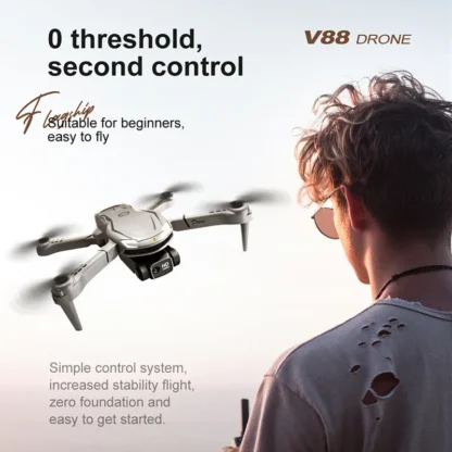 V88 Drone 8K Professional HD Aerial Dual-Camera Omnidirectional Obstacle Avoidance Drone Quadcopter 5000M Remote Controlled Toys - Image 12