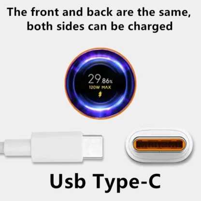 Original For Xiaomi 120W USB Type C Cable Tipo 6A 67W Turbo Fast Charging Mi 14 13 Ultra 13T Pro 12S Redmi Note 13 K70 Poco X6 - Image 4