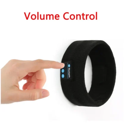Man & Women Sleeping Headphone Bluetooth-Compatible Wireless Music Sport Headbands Soft Eye Mask Headset with Mic Yoga Hair Bands - Image 14