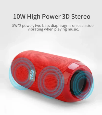 TG117 Bluetooth Speakers Portable Wireless Sound Box Outdoor Waterproof Stereo Surround Supports TF Radio altavoz bluetooth - Image 15