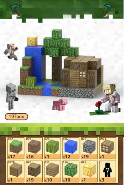 Creative Magnetic Building Block Bricks My Famous Scene World Architectural Set DIY Model - Image 14