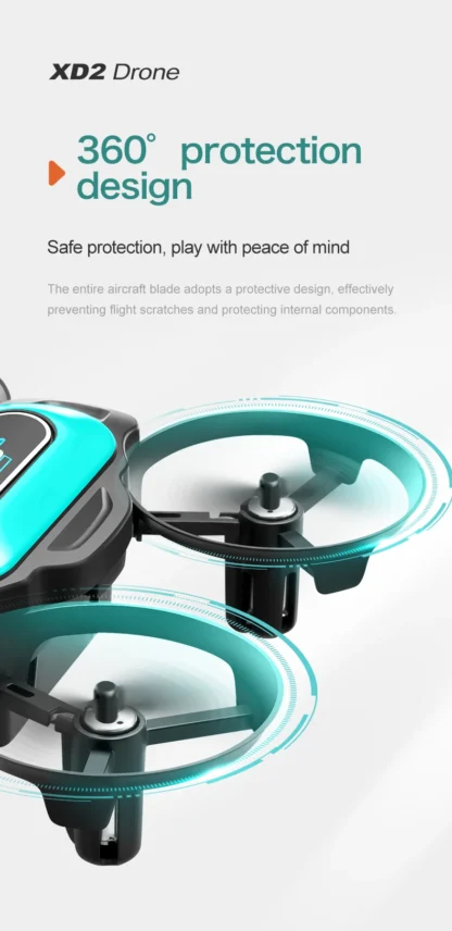 New XD2 Mini Drone 4ch 6-Axis Headless Mode Helicopter 360° Flip Remote Control Aircraft Rc Quadcopter Toy Mini Drone For Kids - Image 15