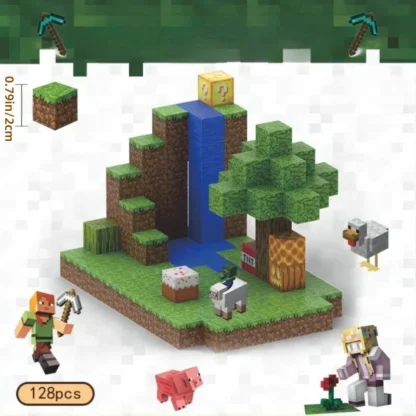 Creative Magnetic Building Block Bricks My Famous Scene World Architectural Set DIY Model - Image 5