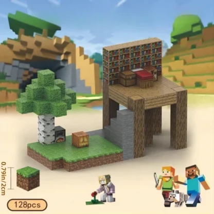 Creative Magnetic Building Block Bricks My Famous Scene World Architectural Set DIY Model - Image 3
