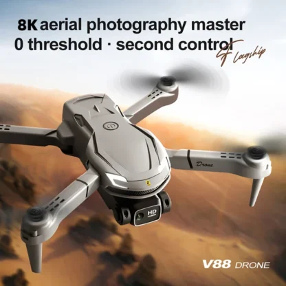 V88 Drone 8K Professional HD Aerial Dual-Camera Omnidirectional Obstacle Avoidance Drone Quadcopter 5000M Remote Controlled Toys - Image 9