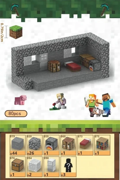Creative Magnetic Building Block Bricks My Famous Scene World Architectural Set DIY Model - Image 12