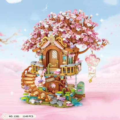 Mini city Street view Architectural landscape model Creative folding blocks toy Takoyaki Shop Coffee shop Christmas gift - Image 33
