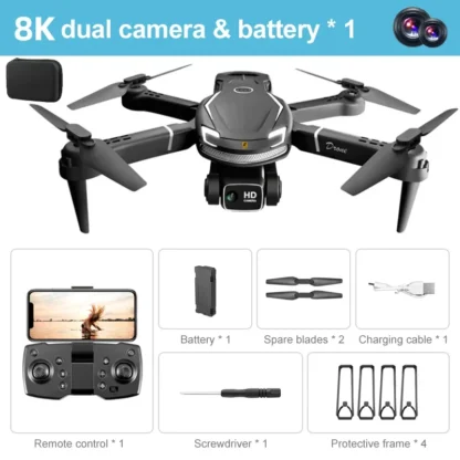 V88 Drone 8K Professional HD Aerial Dual-Camera Omnidirectional Obstacle Avoidance Drone Quadcopter 5000M Remote Controlled Toys - Image 8