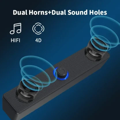 Computer Speakers PC Sound Box USB Powered Soundbar Wired and Wireless Bluetooth Speaker For Pc Gaming Surround Audio System - Image 6