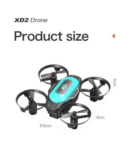 New XD2 Mini Drone 4ch 6-Axis Headless Mode Helicopter 360° Flip Remote Control Aircraft Rc Quadcopter Toy Mini Drone For Kids - Image 24
