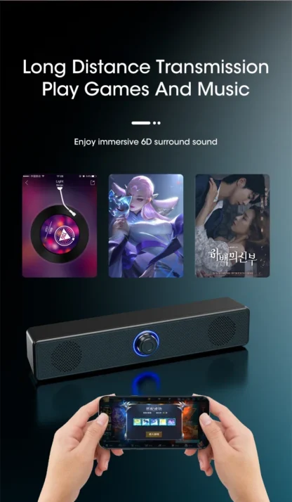 Computer Speakers PC Sound Box USB Powered Soundbar Wired and Wireless Bluetooth Speaker For Pc Gaming Surround Audio System - Image 10