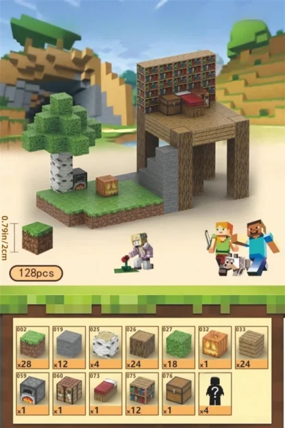 Creative Magnetic Building Block Bricks My Famous Scene World Architectural Set DIY Model - Image 11