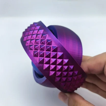 New 3D Printed Rotating Ball Toy O-Shaped Universal Fingertip Gyroscope Gravity Rotation Anxiety Relief Decompression Toy - Image 5