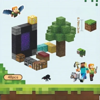 Creative Magnetic Building Block Bricks My Famous Scene World Architectural Set DIY Model - Image 2