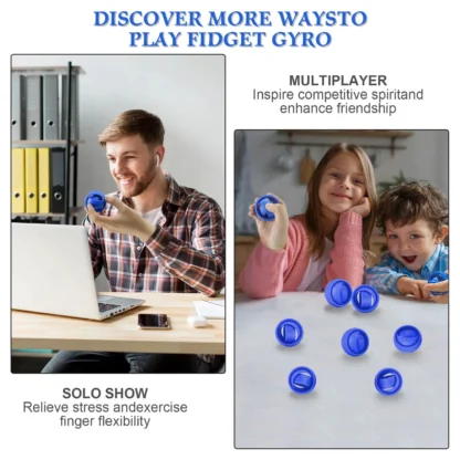 New 3D Printed Rotating Ball Toy O-Shaped Universal Fingertip Gyroscope Gravity Rotation Anxiety Relief Decompression Toy - Image 10