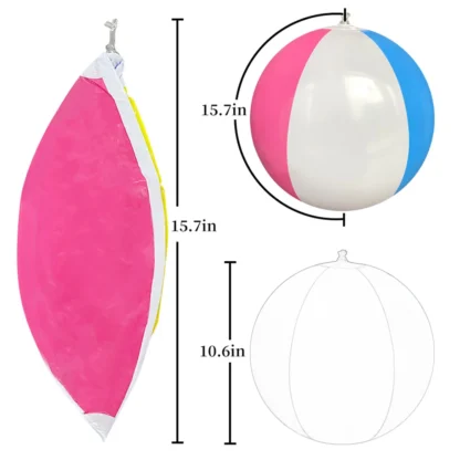 10 Pcs Colorful Inflatable Ball Balloons Swimming Pool Play Party Water Game Balloons Beach Sport Ball Fun Toys For Kids - Image 6