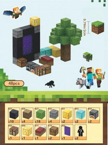 Creative Magnetic Building Block Bricks My Famous Scene World Architectural Set DIY Model - Image 10