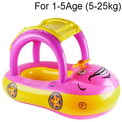 Car shape Toddler pool floats,Baby Swimming ring beach toys,Pool float for kids swim floaties，floaty for toddlers 4-6 - Image 7