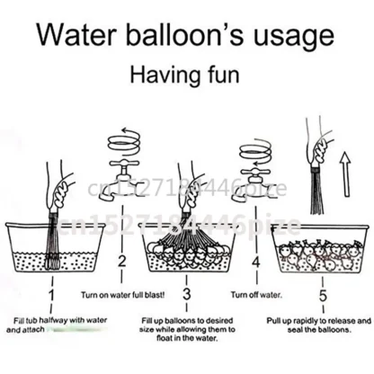 111pcs/bag Filling Water Balloons Funny Summer Outdoor Toy Balloon Bundle Water Balloons Bombs Novelty Gag Toys For Children - Image 5