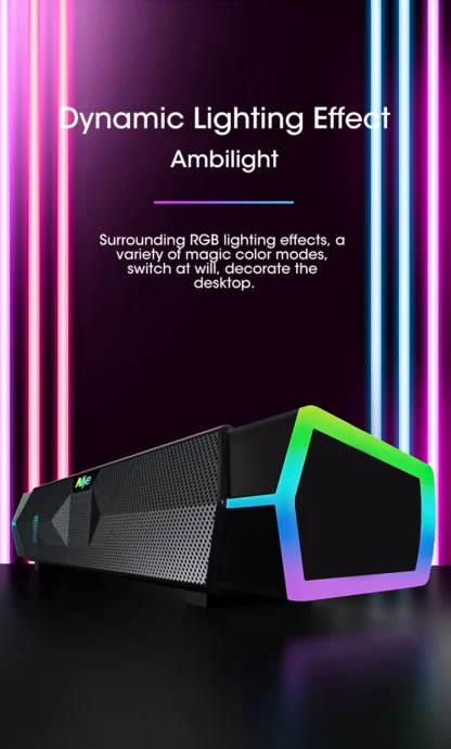 4D Computer Speakers Bluetooth 5.0 Wired Loudspeaker Surround Soundbar Speaker Stereo Subwoofer Sound bar for Laptop Notebook PC - Image 10