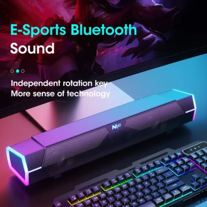 4D Computer Speakers Bluetooth 5.0 Wired Loudspeaker Surround Soundbar Speaker Stereo Subwoofer Sound bar for Laptop Notebook PC - Image 4
