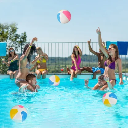 10 Pcs Colorful Inflatable Ball Balloons Swimming Pool Play Party Water Game Balloons Beach Sport Ball Fun Toys For Kids - Image 3