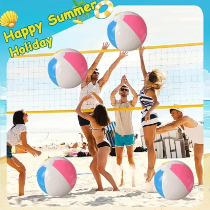10 Pcs Colorful Inflatable Ball Balloons Swimming Pool Play Party Water Game Balloons Beach Sport Ball Fun Toys For Kids - Image 2