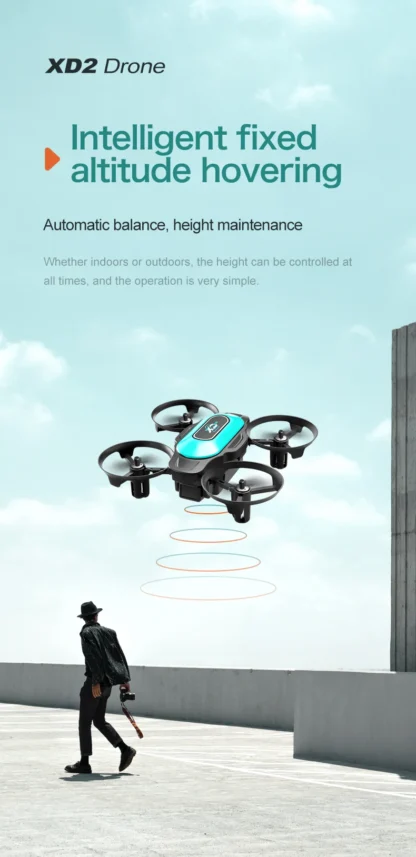 New XD2 Mini Drone 4ch 6-Axis Headless Mode Helicopter 360° Flip Remote Control Aircraft Rc Quadcopter Toy Mini Drone For Kids - Image 17