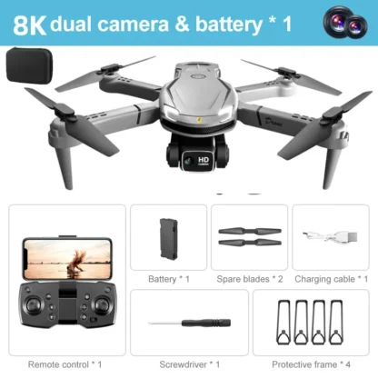 V88 Drone 8K Professional HD Aerial Dual-Camera Omnidirectional Obstacle Avoidance Drone Quadcopter 5000M Remote Controlled Toys - Image 7