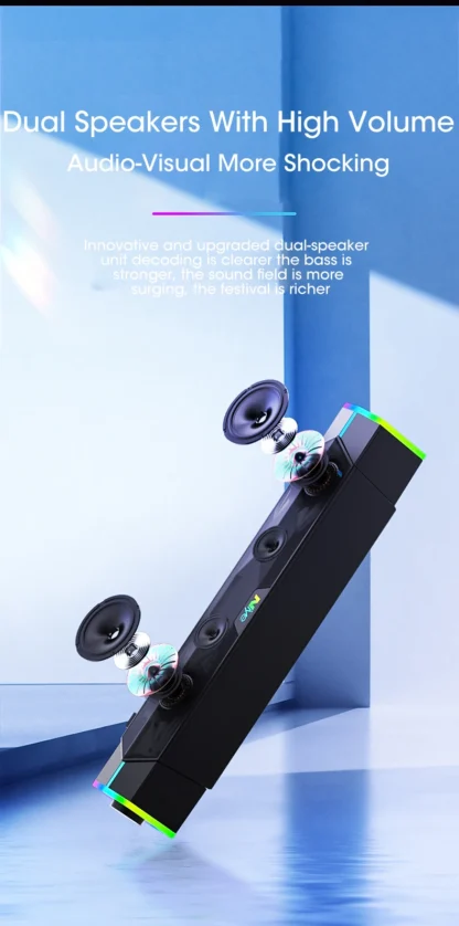 4D Computer Speakers Bluetooth 5.0 Wired Loudspeaker Surround Soundbar Speaker Stereo Subwoofer Sound bar for Laptop Notebook PC - Image 15