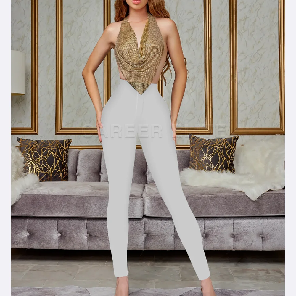 Women's High-Waist Tummy Control Compression Leggings – Slimming Body Shaper - Image 8