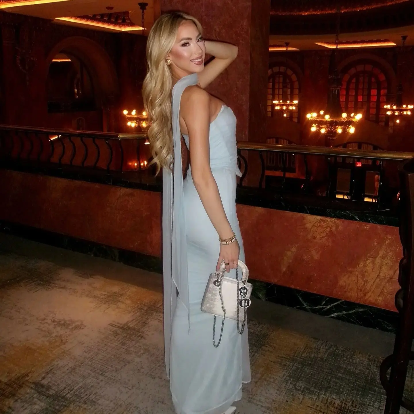 Women's Strapless Maxi Dress & Crop Top Set – Elegant Holiday Party - Image 2