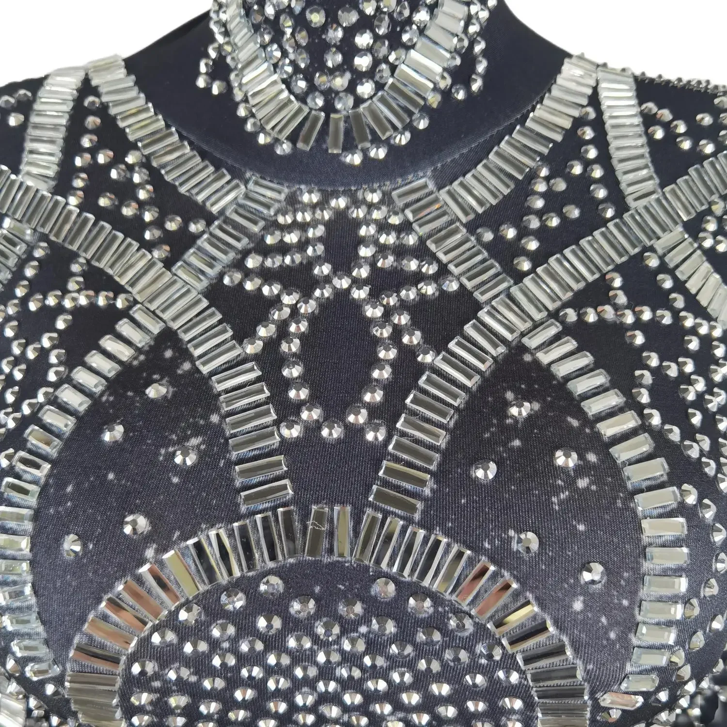 Women's Rhinestone Crystal Leotard Bodysuit – Nightclub Dance Costume - Image 5