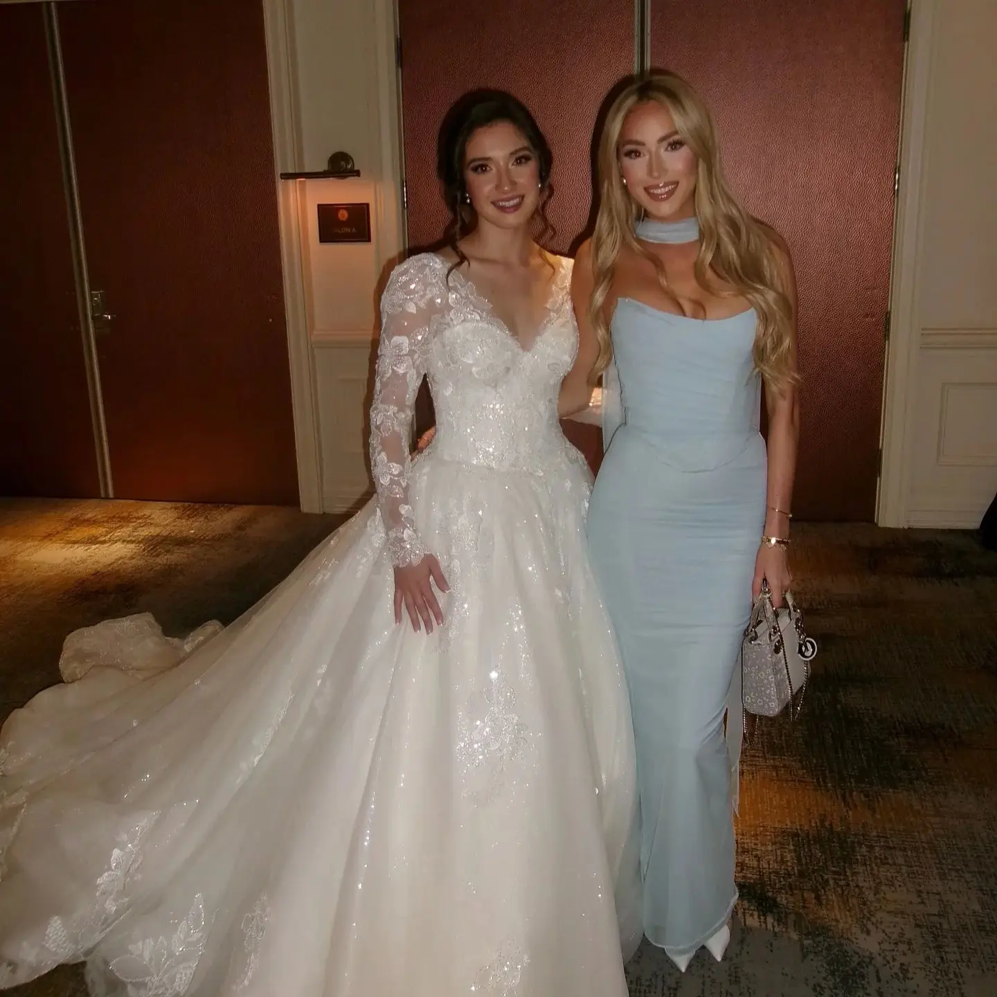 Women's Strapless Maxi Dress & Crop Top Set – Elegant Holiday Party - Image 4