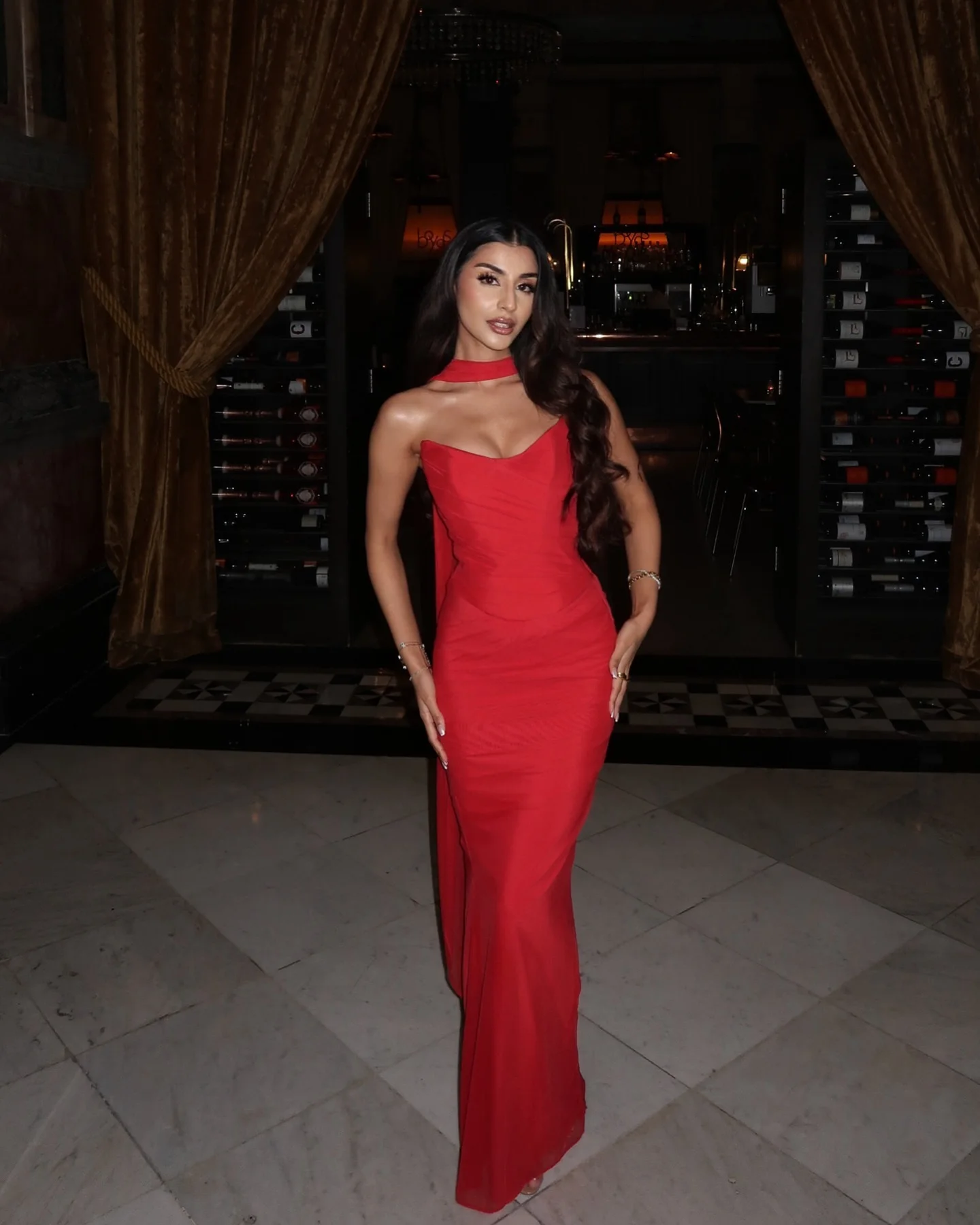 Women's Strapless Maxi Dress & Crop Top Set – Elegant Holiday Party - Image 10