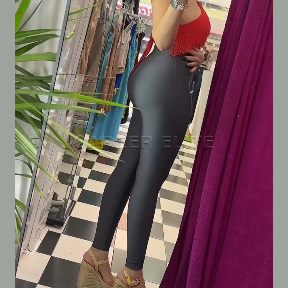 Women's High-Waist Tummy Control Compression Leggings – Slimming Body Shaper - Image 2