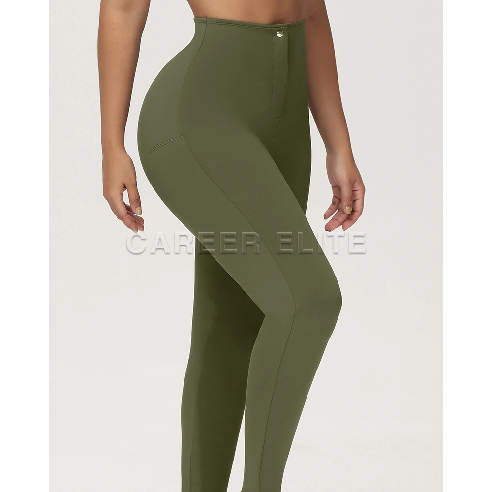 Women's High-Waist Tummy Control Compression Leggings – Slimming Body Shaper - Image 5