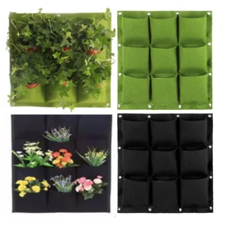 Vertical Garden Wall Planting Bag – Multi-Pocket Hanging Planter for Indoor & Outdoor Use