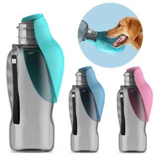 Large Dog Travel Water Bottle – Portable Dispenser & Drinking Bowl for Small to Large Dogs
