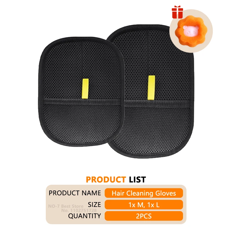 Reusable Double-Sided Pet Hair Removal Glove – Anti-Static Grooming Mitt for Dogs & Cats - Image 20