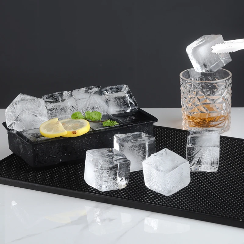 Large Silicone Ice Cube Tray, Jumbo Square Ice Mold (6, 8, 15, 24 or 37 Cavities) - Image 2