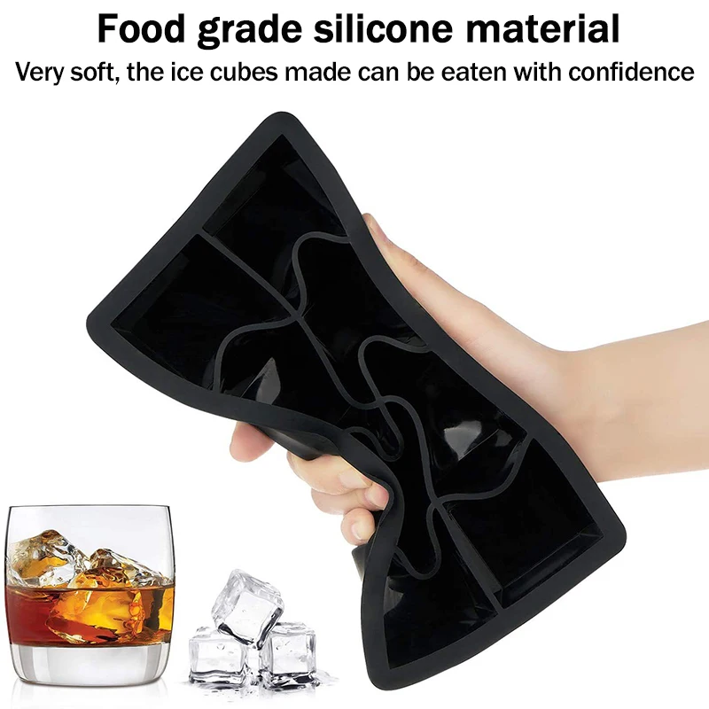 Large Silicone Ice Cube Tray, Jumbo Square Ice Mold (6, 8, 15, 24 or 37 Cavities) - Image 5