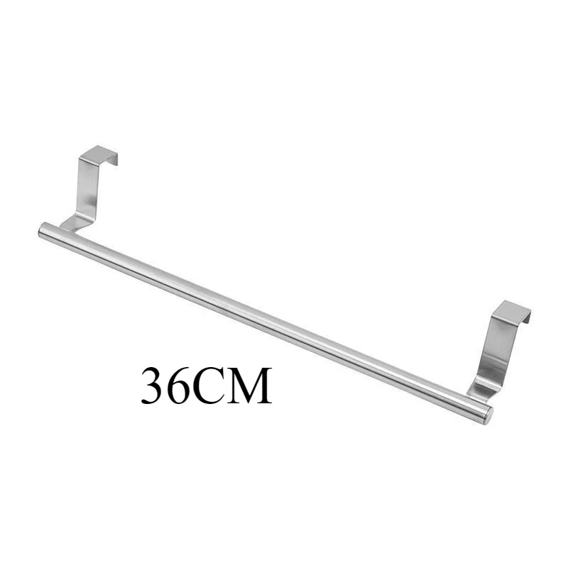 Stainless Steel Over-Cabinet Towel Rack, Over-Door Hanging Bar - Image 5