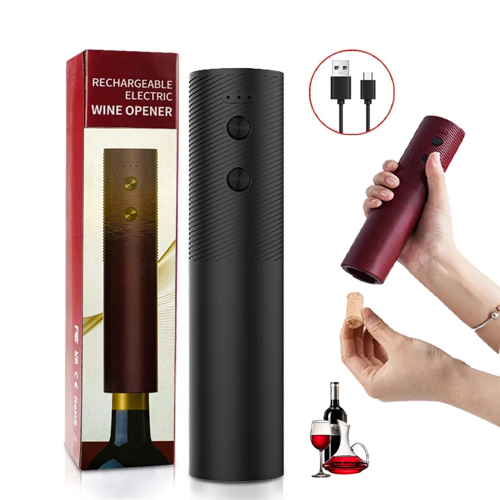 Rechargeable Electric Wine Bottle Opener, One-Touch Automatic Corkscrew